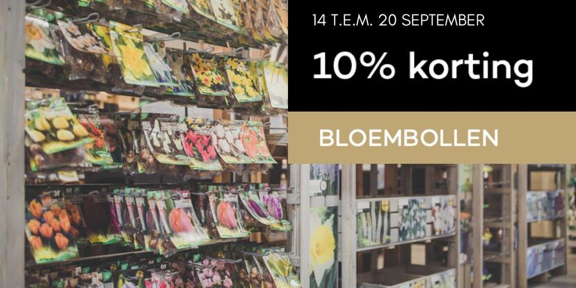 Nu 10% korting op de bloembollen!