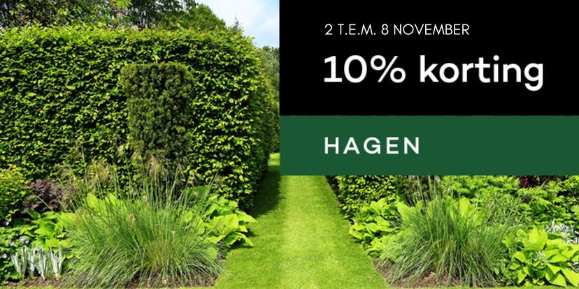 10% korting op je haagplanten met blote wortel